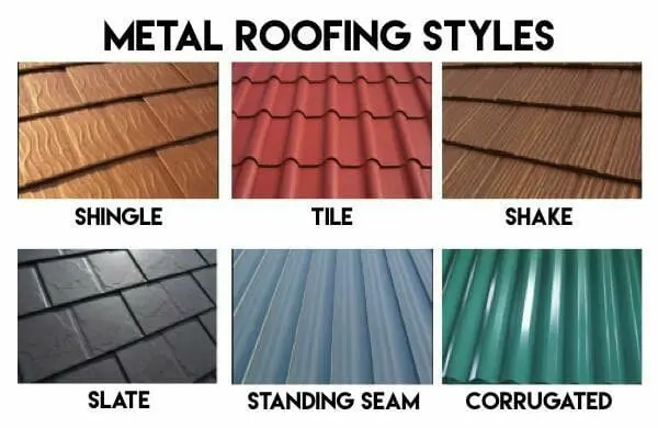 types of metal roofs types of metal roofs
